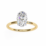 14k IGI certified round ring with E-F color VVS-VS clarity diamonds 51