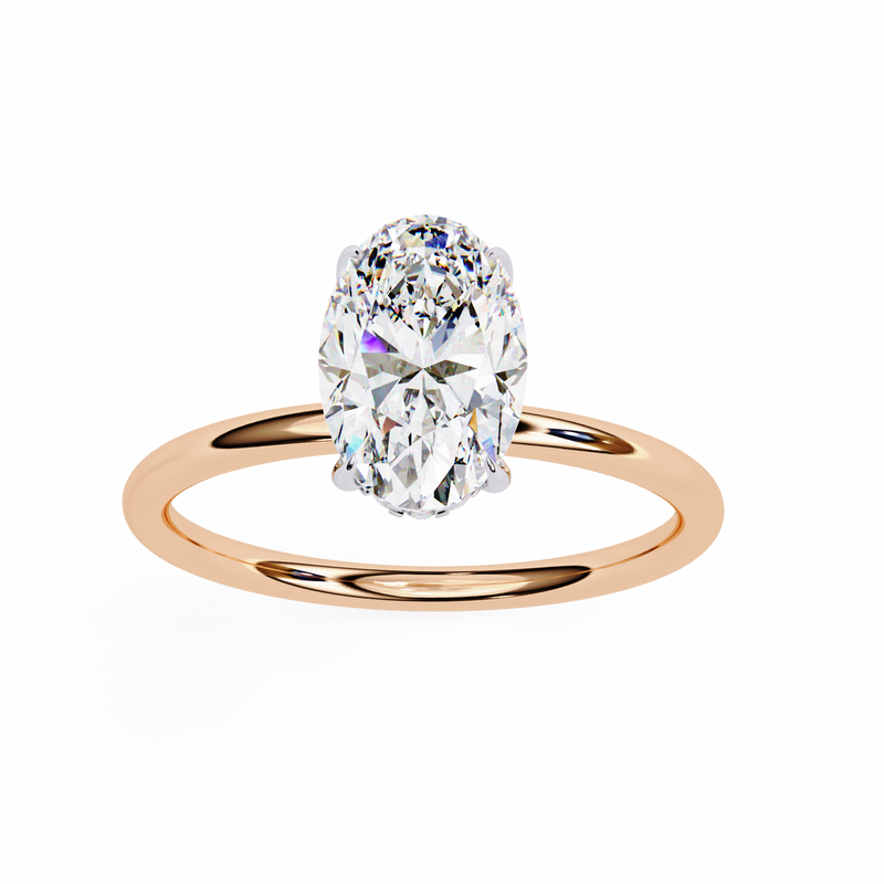 14k IGI certified round ring with E-F color VVS-VS clarity diamonds 51