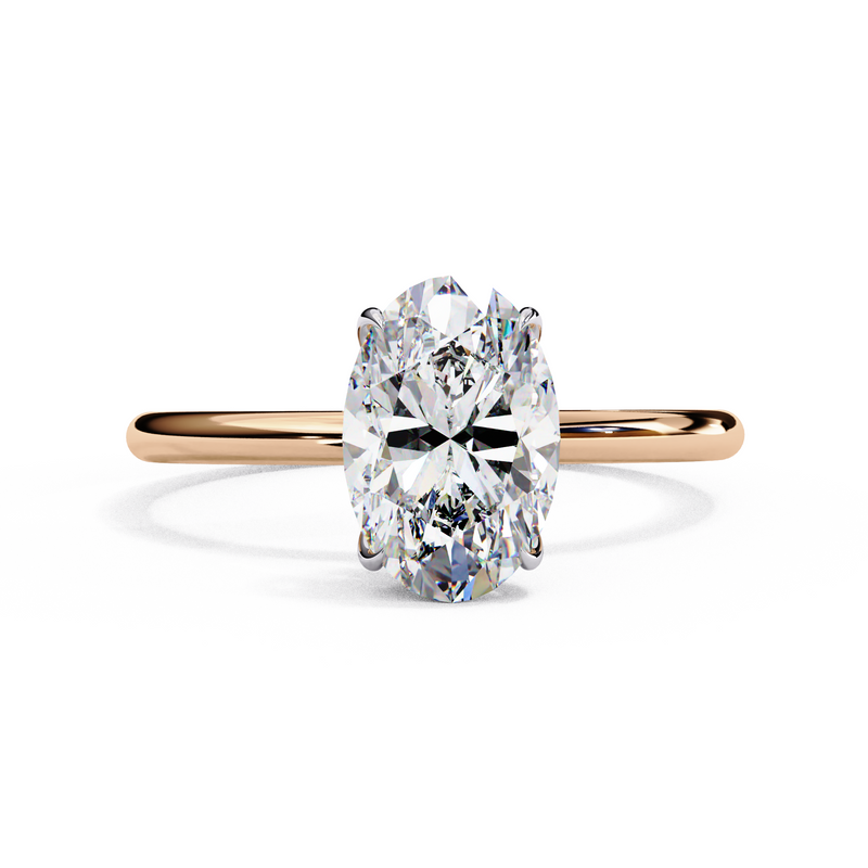 14k IGI certified round ring with E-F color VVS-VS clarity diamonds 51