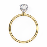 14k IGI certified round ring with E-F color VVS-VS clarity diamonds 51