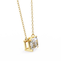 14K Gold Lab Grown Radiant Cut Diamond Solitaire Necklace Pendant, D-E Color, VVS-VS Clarity