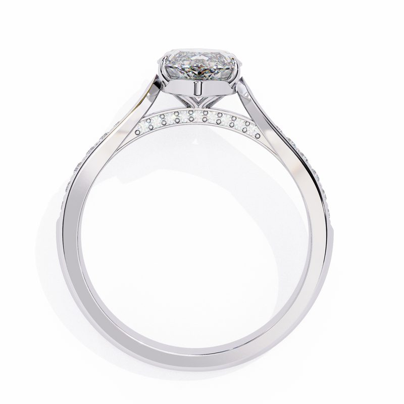 14k IGI certified marquise ring with E-F color VVS-VS clarity diamonds 111