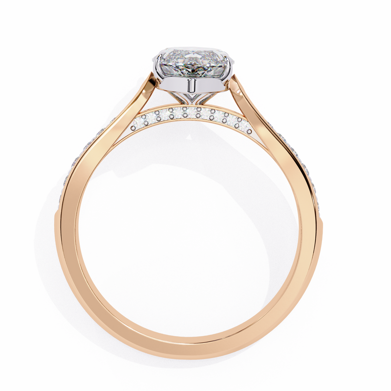 14k IGI certified marquise ring with E-F color VVS-VS clarity diamonds 111