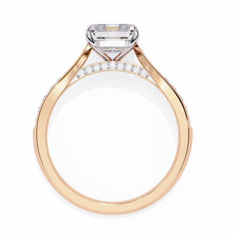 14k IGI certified emerald ring with E-F color VVS-VS clarity diamonds 112