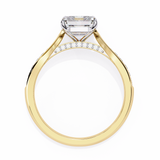 14k IGI certified radiant ring with E-F color VVS-VS clarity diamonds 113