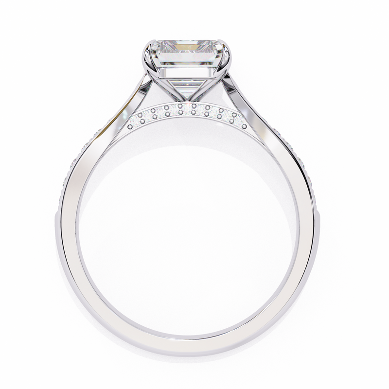 14k IGI certified radiant ring with E-F color VVS-VS clarity diamonds 113