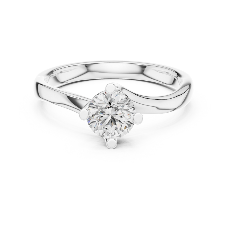 Ladies Ring 1211@7 - White Gold - Image
