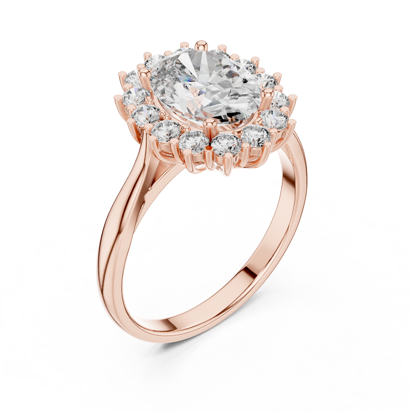 Ladies Ring 1216@7 - Rose Gold - Image