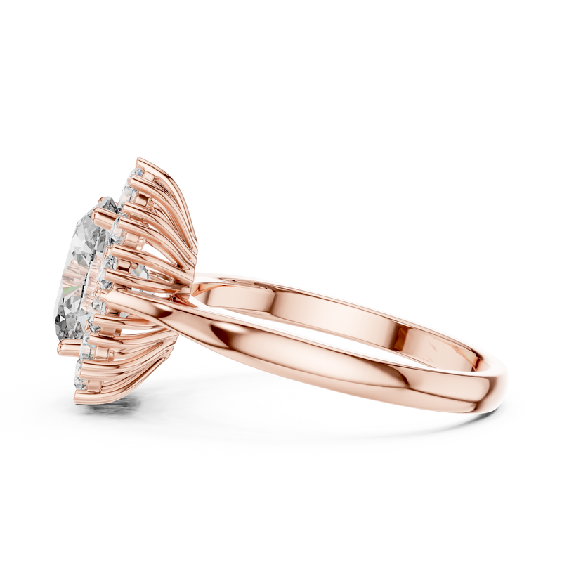 Ladies Ring 1216@7 - Rose Gold - Image