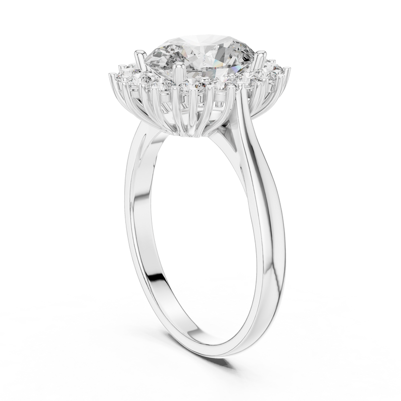 Ladies Ring 1216@7 - White Gold - Image