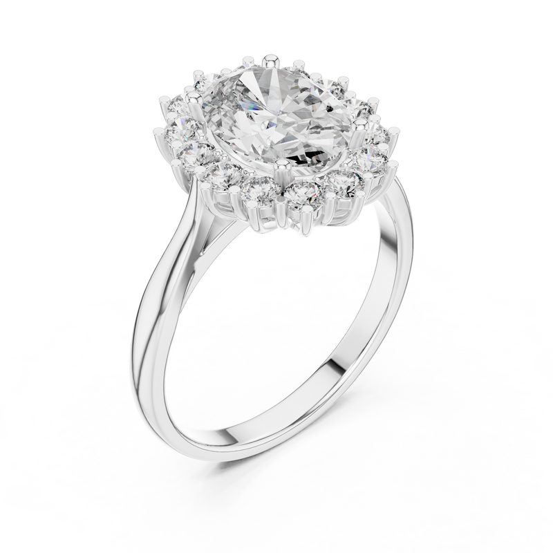 Ladies Ring 1216@7 - White Gold - Image