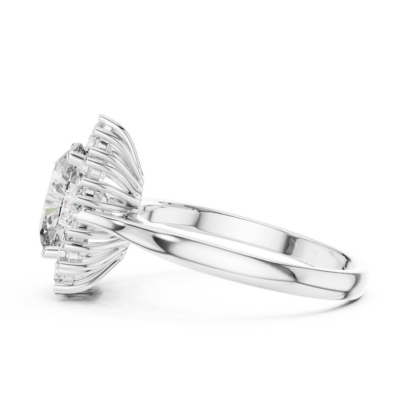 Ladies Ring 1216@7 - White Gold - Image