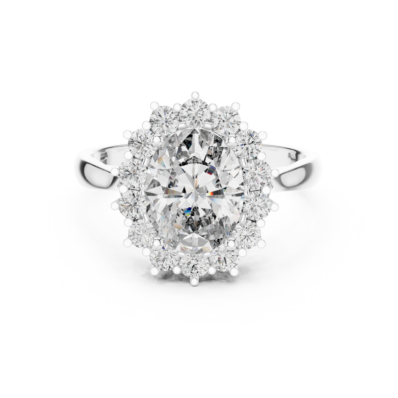 Ladies Ring 1216@7 - White Gold - Image
