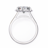 14k IGI certified cushion ring with E-F color VVS-VS clarity diamonds 115