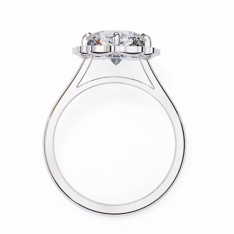 14k IGI certified cushion ring with E-F color VVS-VS clarity diamonds 115