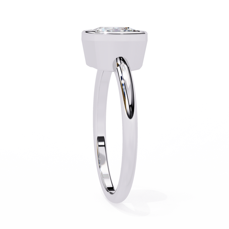 14k IGI certified cushion ring with E-F color VVS-VS clarity diamonds 116