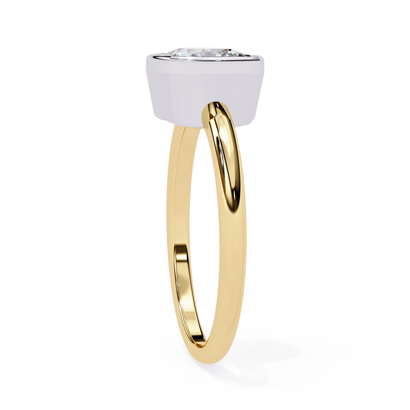 14k IGI certified cushion ring with E-F color VVS-VS clarity diamonds 116