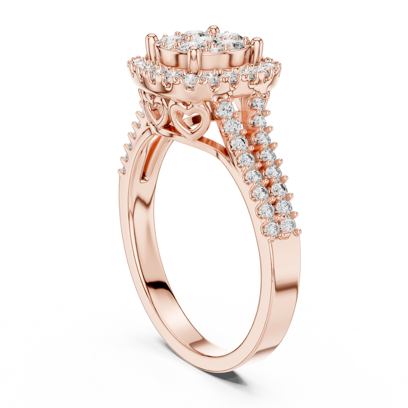Ladies Ring 1242@7 - Rose Gold - Image