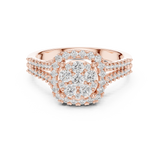 Ladies Ring 1242@7 - Rose Gold - Image