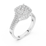Ladies Ring 1242@7 - White Gold - Image