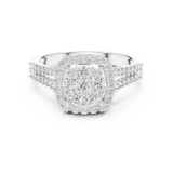 Ladies Ring 1242@7 - White Gold - Image