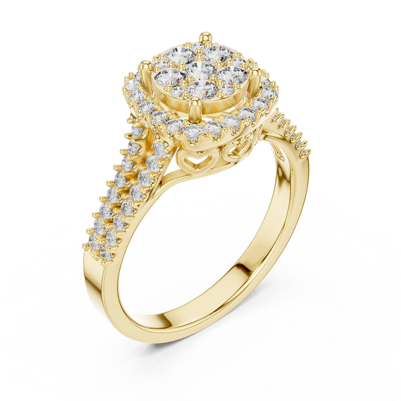 Ladies Ring 1242@7 - Yellow Gold - Image