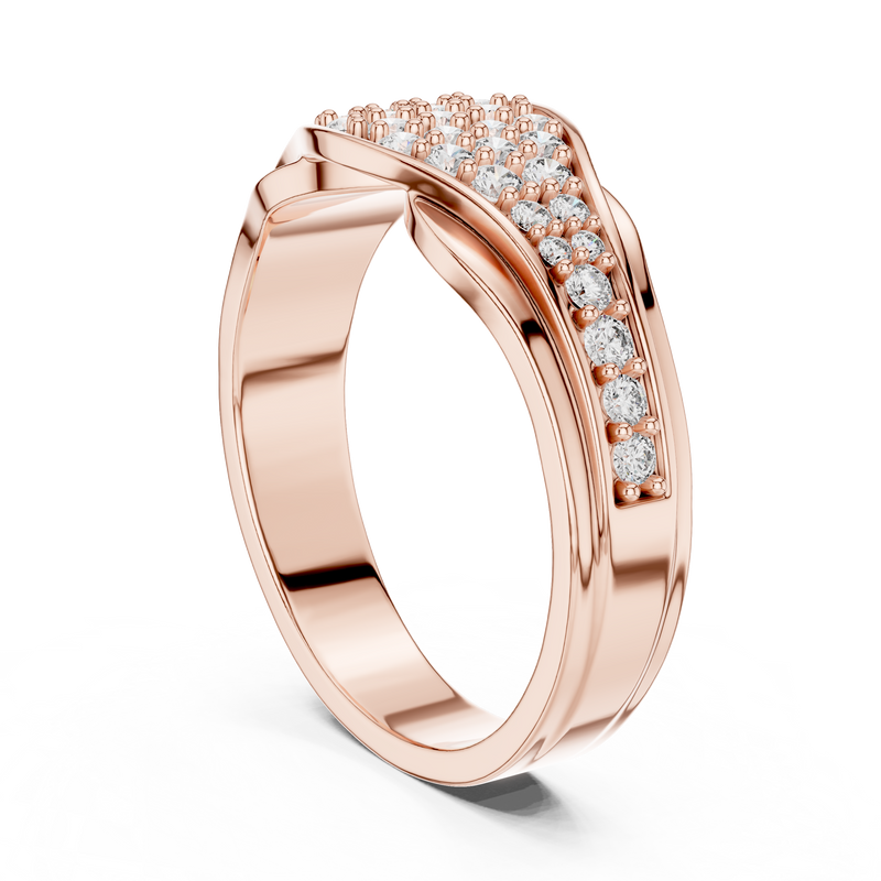 Ladies Ring 1244@7 - Rose Gold - Image