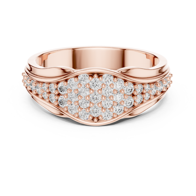 Ladies Ring 1244@7 - Rose Gold - Image