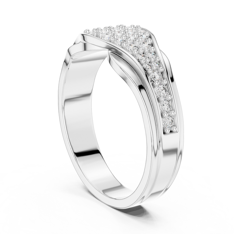 Ladies Ring 1244@7 - White Gold - Image