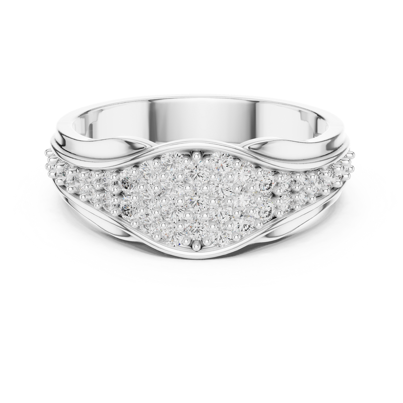 Ladies Ring 1244@7 - White Gold - Image
