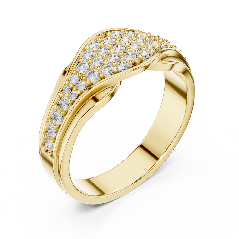 Ladies Ring 1244@7 - Yellow Gold - Image
