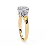 14k IGI certified cushion ring with E-F color VVS-VS clarity diamonds 118