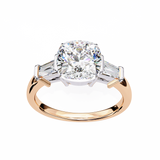 14k IGI certified cushion ring with E-F color VVS-VS clarity diamonds 118