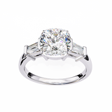 14k IGI certified cushion ring with E-F color VVS-VS clarity diamonds 118