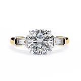 14k IGI certified cushion ring with E-F color VVS-VS clarity diamonds 118