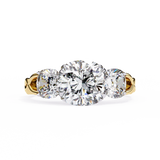 14k IGI certified cushion ring with E-F color VVS-VS clarity diamonds 119