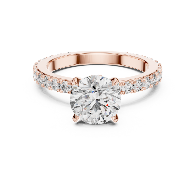 Ladies Ring 1293@7 - Rose Gold - Image