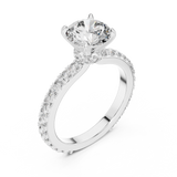 Ladies Ring 1293@7 - White Gold - Image