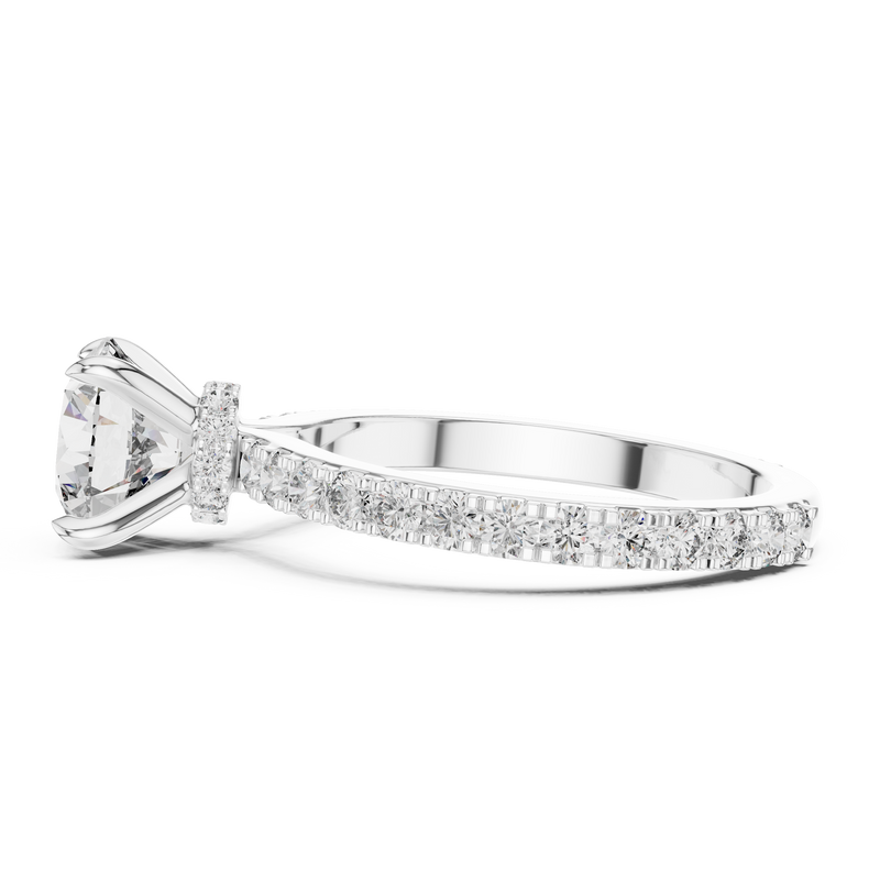 Ladies Ring 1293@7 - White Gold - Image