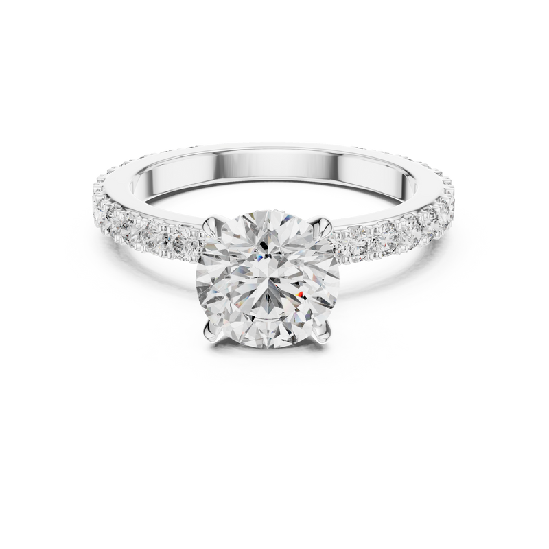 Ladies Ring 1293@7 - White Gold - Image