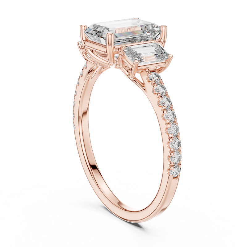 Ladies Ring 1296@7 - Rose Gold - Image