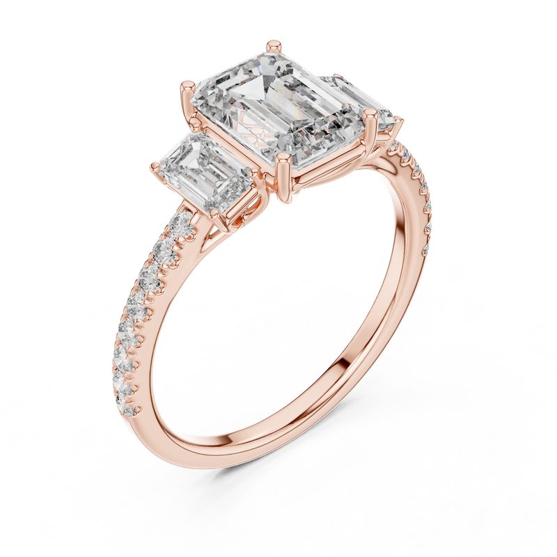 Ladies Ring 1296@7 - Rose Gold - Image