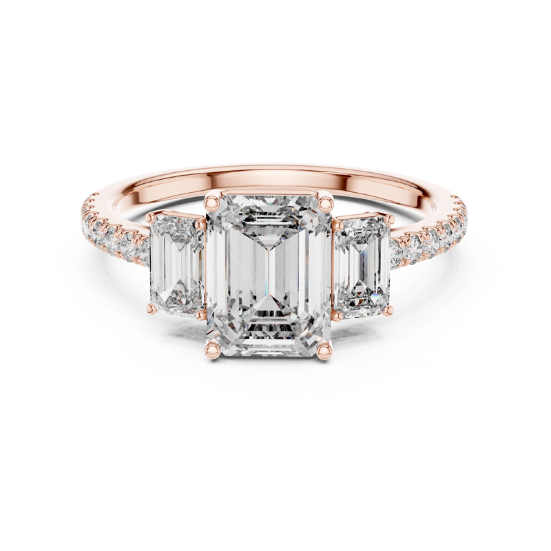 Ladies Ring 1296@7 - Rose Gold - Image