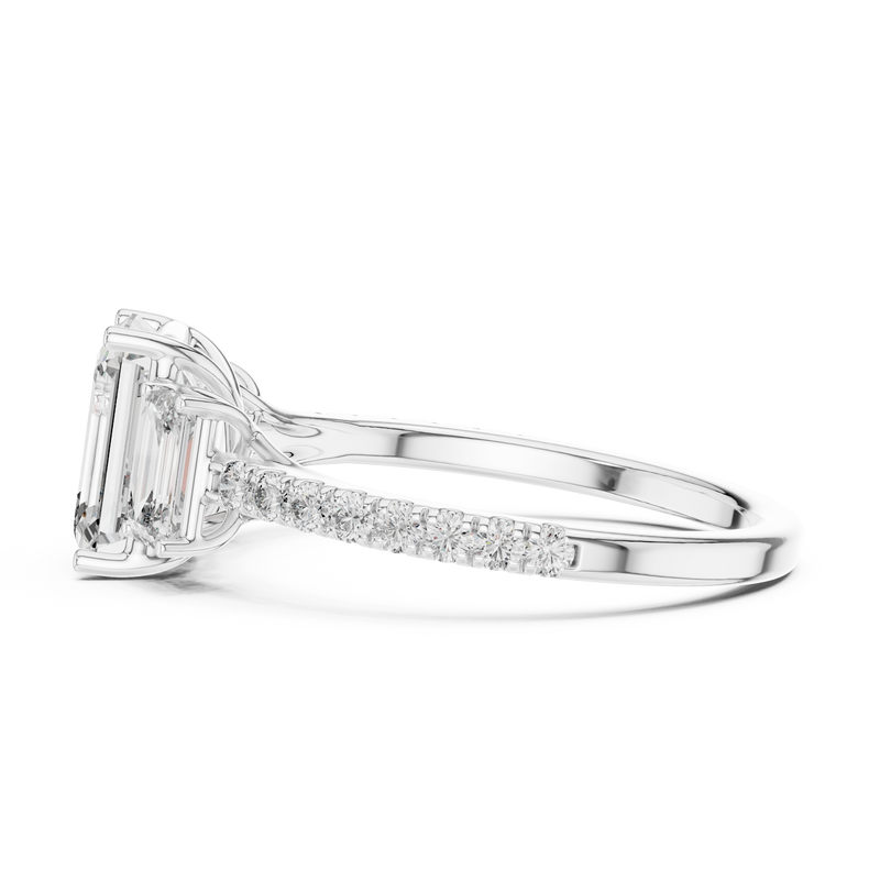 Ladies Ring 1296@7 - White Gold - Image