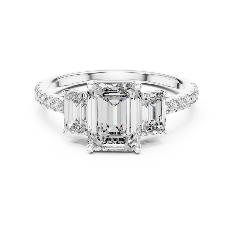 Ladies Ring 1296@7 - White Gold - Image