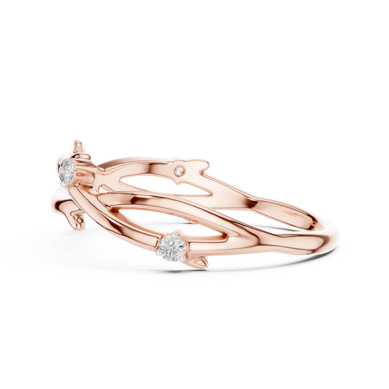 Ladies Ring 12#10022@L - Rose Gold - Image