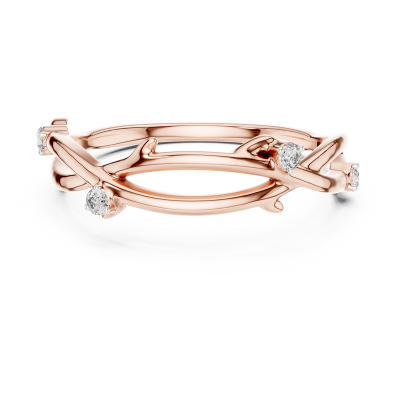 Ladies Ring 12#10022@L - Rose Gold - Image
