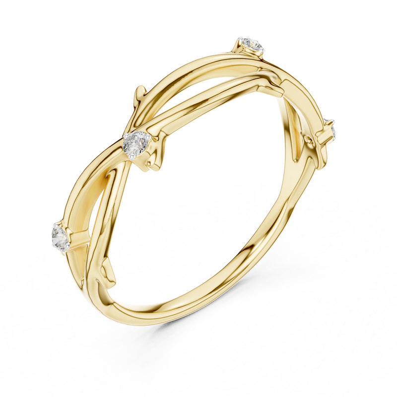 Ladies Ring 12#10022@L - Yellow Gold - Image