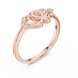 Ladies Ring 12#10023@L@7 - Rose Gold - Image