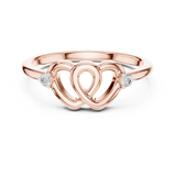 Ladies Ring 12#10023@L@7 - Rose Gold - Image
